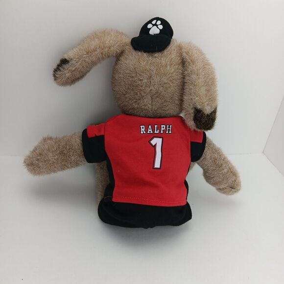 Calgary Stampeders Ralph The Dog Mascot Brown 16 inch #1 Football Jersey Plush - Picture 3 of 7